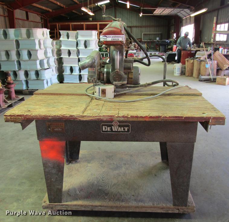 image for item EB9529 DeWalt GA radial arm saw