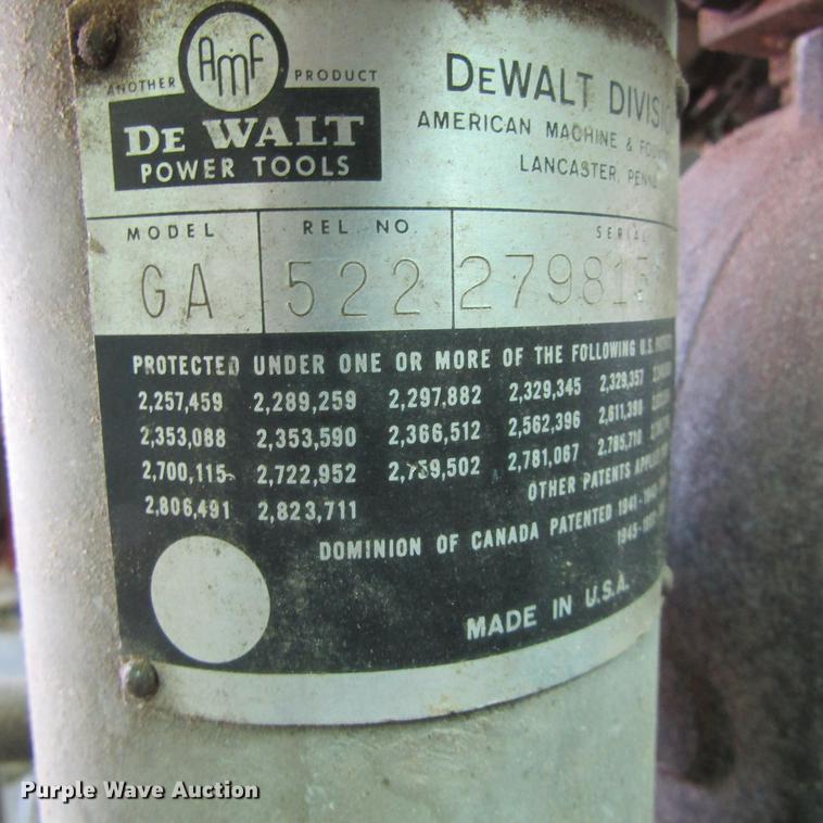 image for item EB9529 DeWalt GA radial arm saw