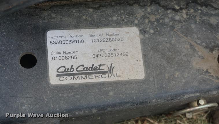 image for item EJ9327 Cub Cadet ZTR lawn mower