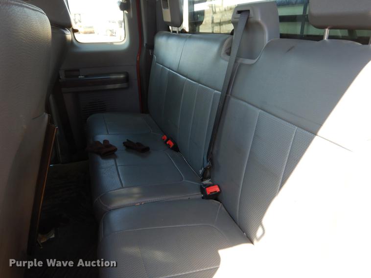 image for item EJ9910 2011 Ford F350 Super Duty SuperCab flatbed pickup truck