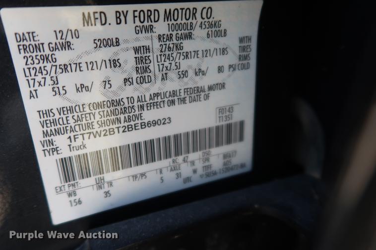 image for item EL9291 2011 Ford F250 Super Duty Crew Cab pickup truck