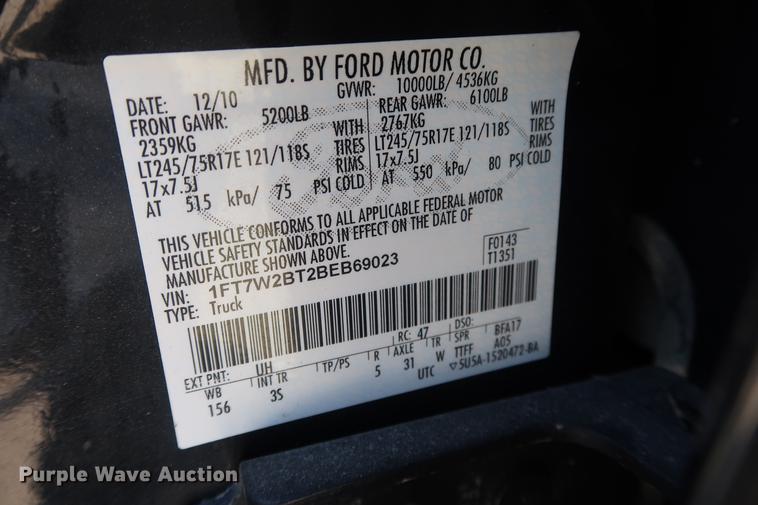 image for item EL9291 2011 Ford F250 Super Duty Crew Cab pickup truck