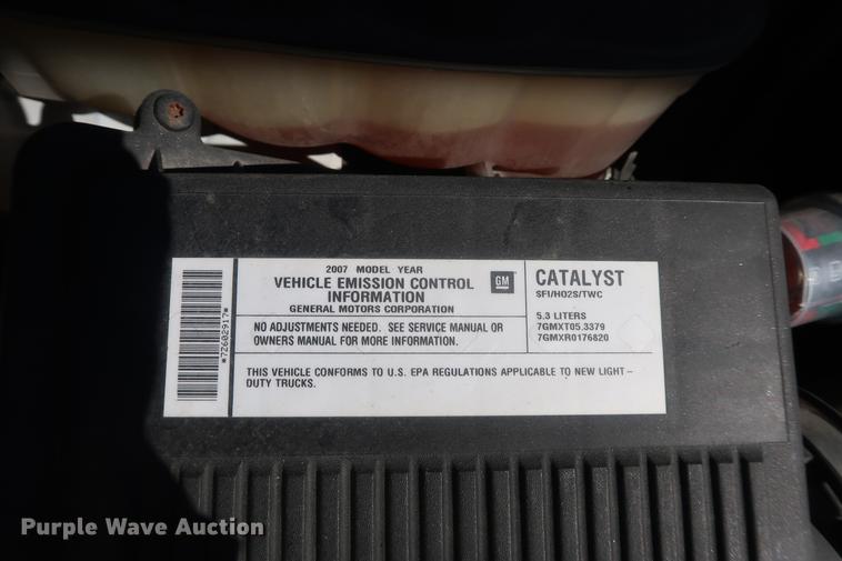 image for item EL9297 2007 Chevrolet Silverado 1500 Ext. Cab pickup truck