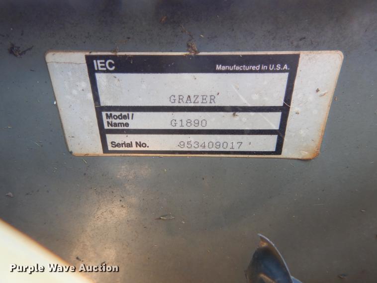image for item EN9224 1995 Grazer G1890 ZTR lawn mower