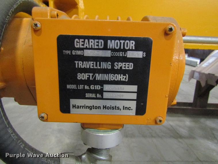 image for item EU9503 Harrington overhead bridge crane