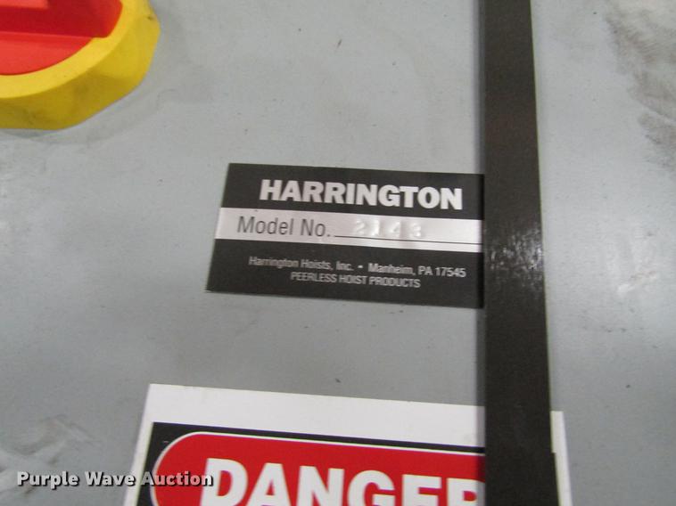 image for item EU9503 Harrington overhead bridge crane