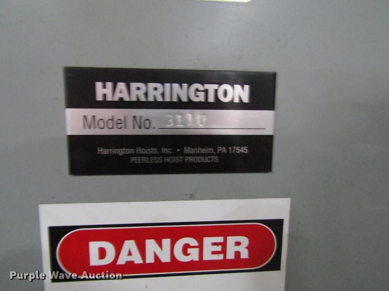 image for item EU9503 Harrington overhead bridge crane