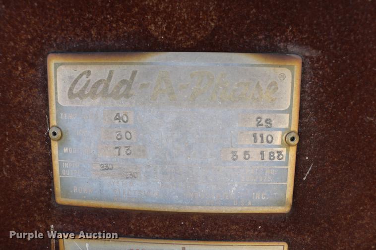 image for item EW9113 (7) electrical Add-A-Phase boxes