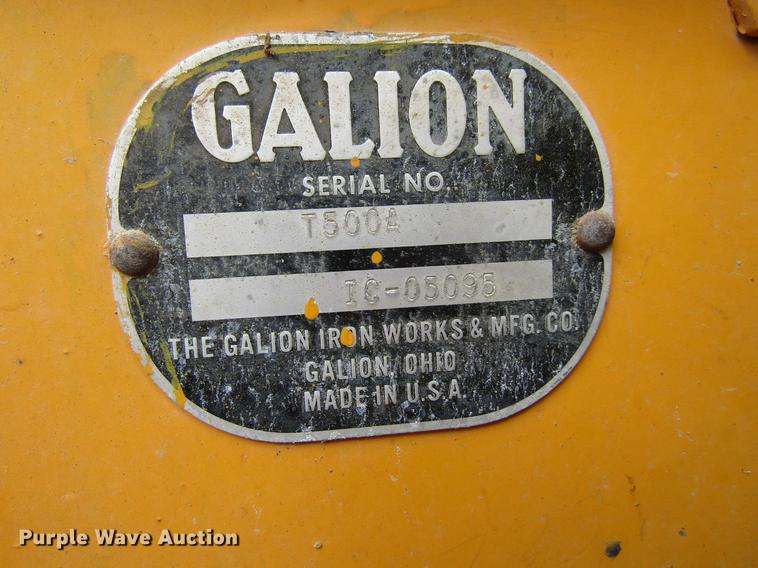 image for item DA3580 1973 Galion T500A rigid frame motor grader