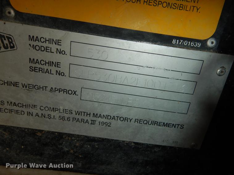 image for item DC0419 2002 JCB 530 telehandler