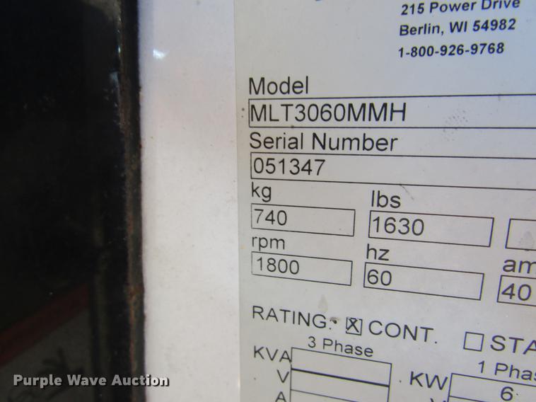 image for item DC4330 Magnum MLT3060MMH light plant