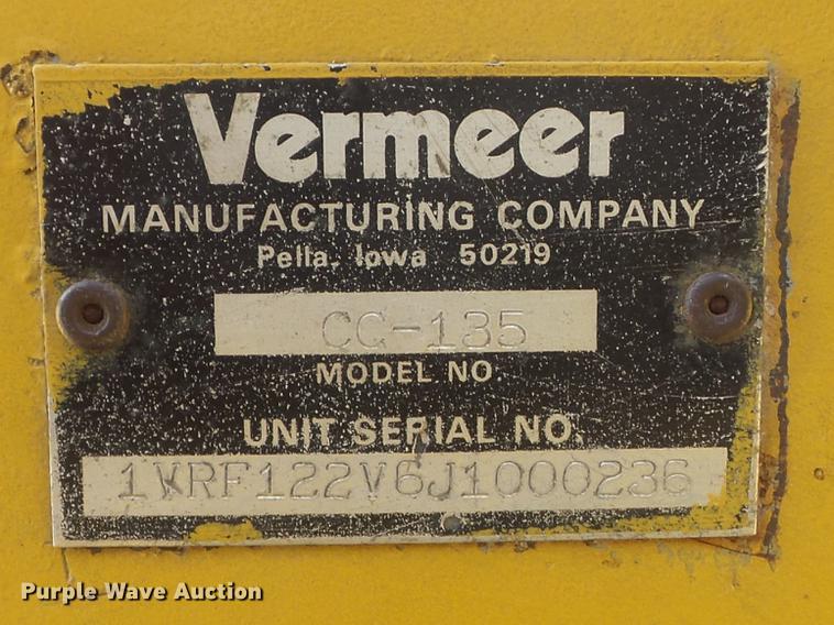 image for item DC7370 1988 Vermeer CC135 concrete cutter