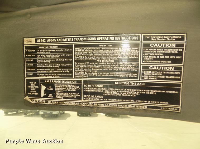 image for item DD2800 1993 Ford CF7000 Crosswind sweeper truck