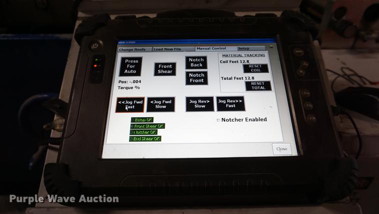image for item DE3191 2009 Schlebach Quadro standing seam roll forming system