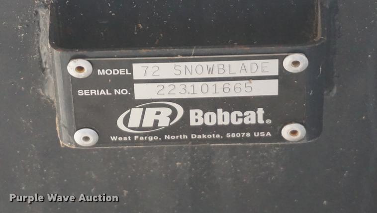 image for item DE3235 Bobcat skid steer snow plow