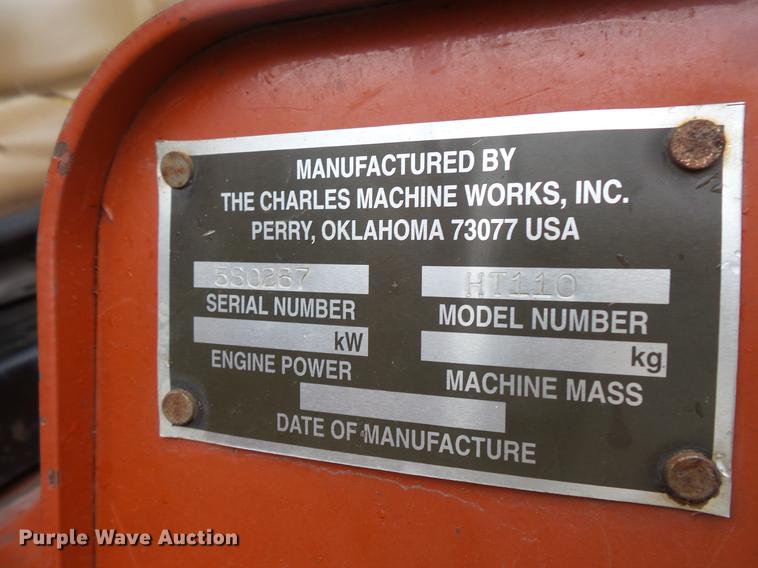 image for item DV9682 Ditch Witch HT110 cable plow