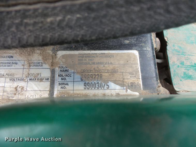 image for item DW9649 1999 Cushman Groom Master bunker rake