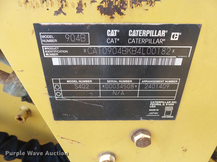 image for item DX9079 2005 Caterpillar 904B wheel loader