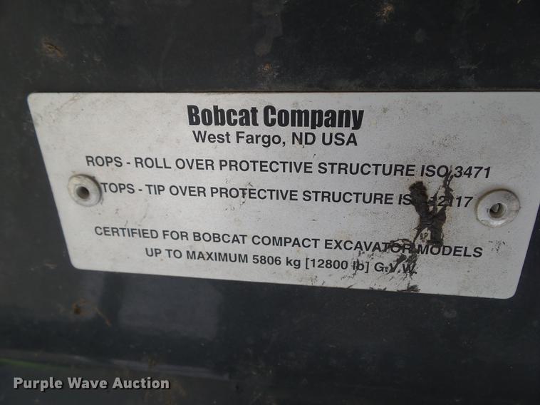 image for item DZ9286 2007 Bobcat 331G mini excavator