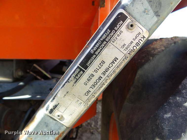 image for item DZ9288 Kubota B2910 MFWD tractor