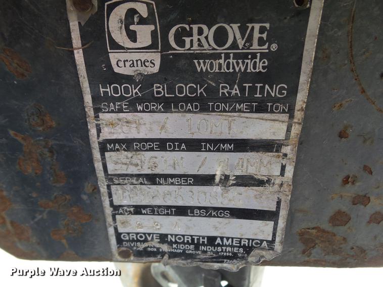 image for item DZ9298 1996 Grove AP410 crane