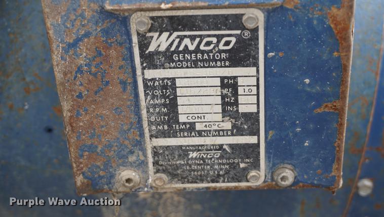 image for item EJ9290 Winco 1205WS-3EP/D generator