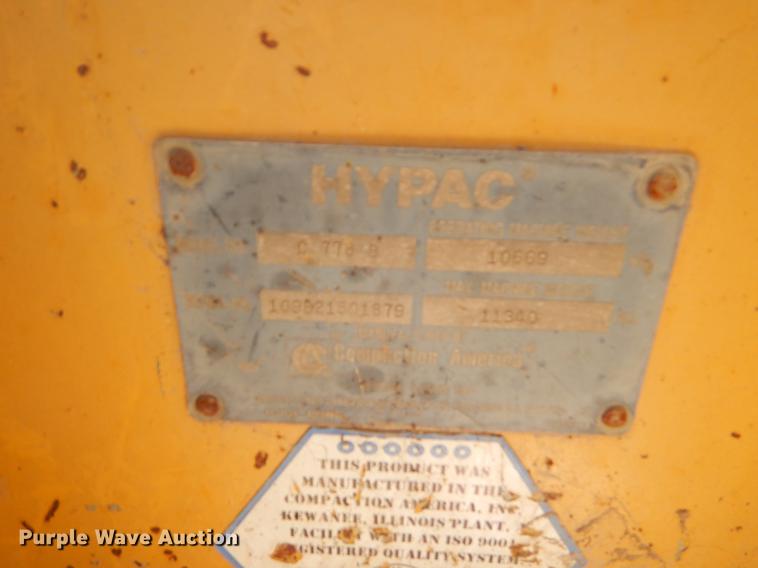 image for item EJ9904 Hypac C778B vibratory double drum roller