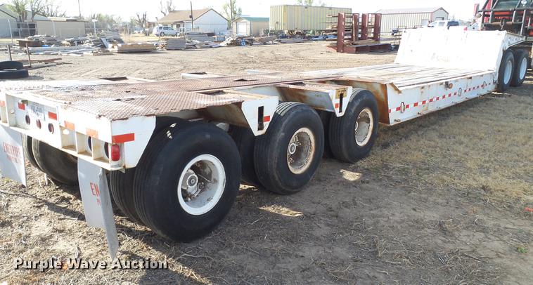 image for item EN9546 1973 lowboy equipment trailer