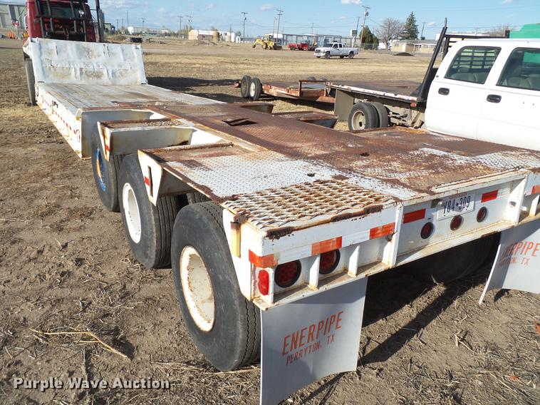 image for item EN9546 1973 lowboy equipment trailer