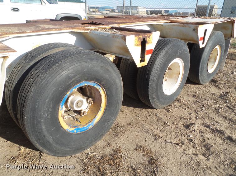 image for item EN9546 1973 lowboy equipment trailer