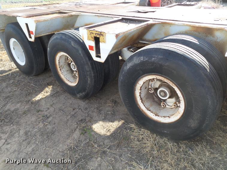 image for item EN9546 1973 lowboy equipment trailer
