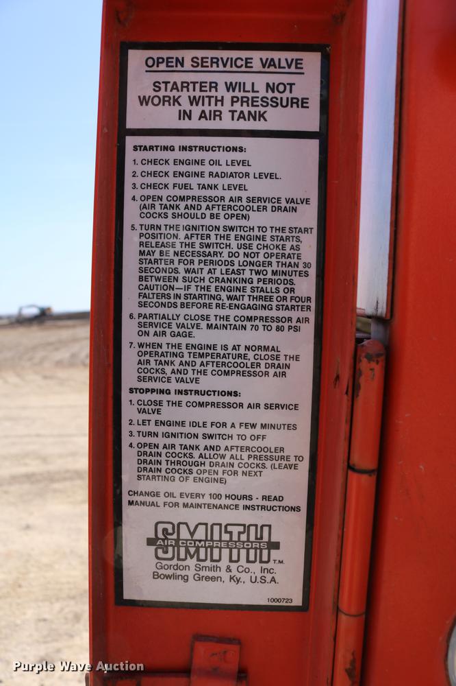 image for item EW9107 Gordon Smith 100 air compressor