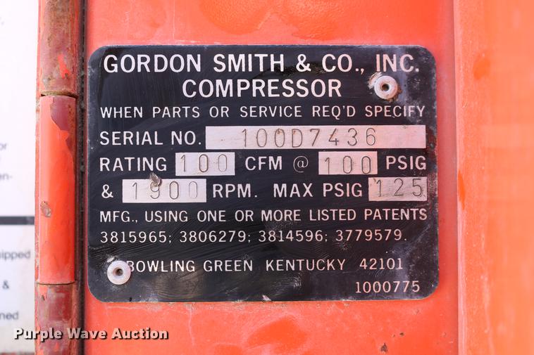 image for item EW9107 Gordon Smith 100 air compressor
