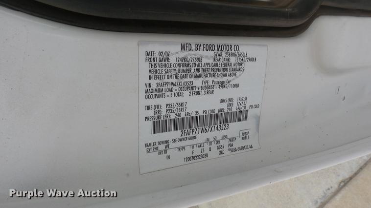 image for item DC3149 2007 Ford Crown Victoria Police Interceptor