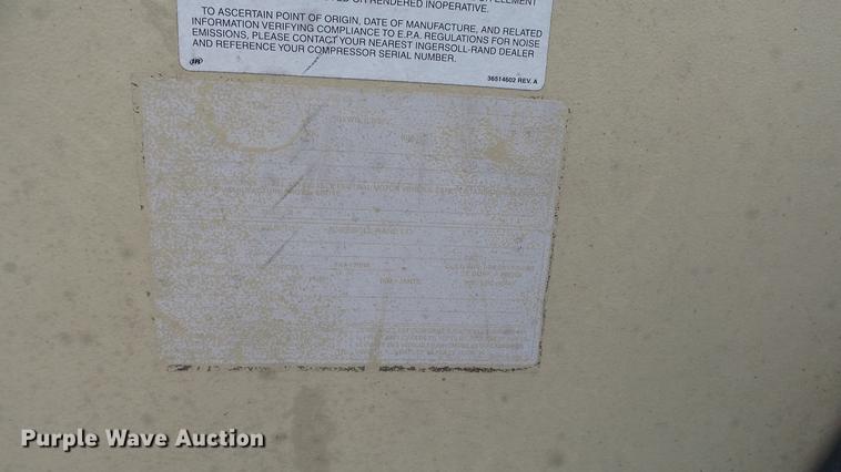 image for item DC3174 2004 Ingersoll Rand 185 air compressor