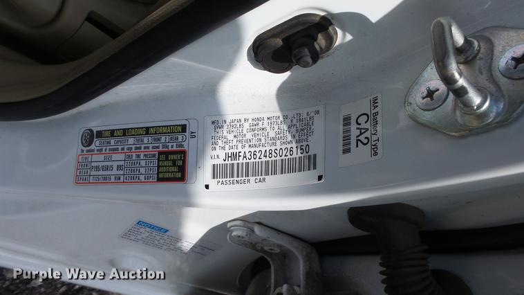 image for item DC3187 2008 Honda Civic