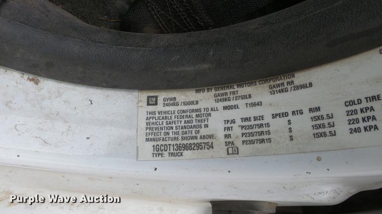 image for item DC3189 2006 Chevrolet Colorado Crew Cab pickup truck