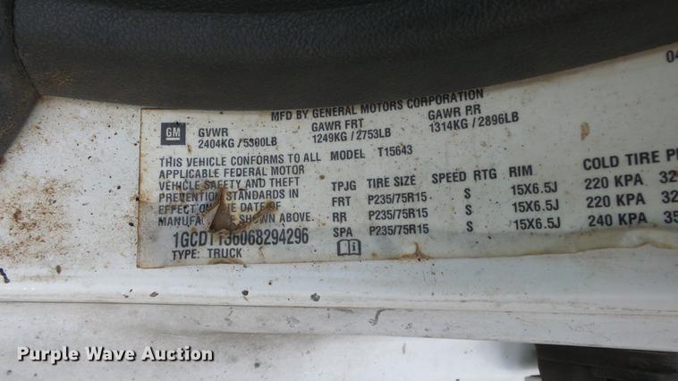 image for item DC3190 2006 Chevrolet Colorado Crew Cab pickup truck