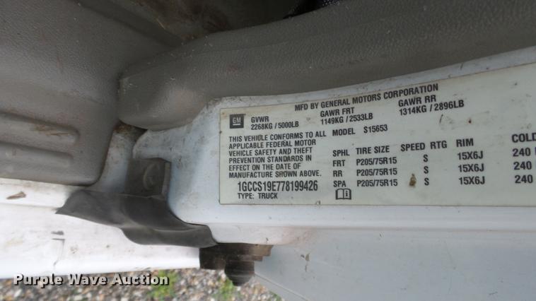 image for item DC3191 2007 Chevrolet Colorado Ext. Cab pickup truck