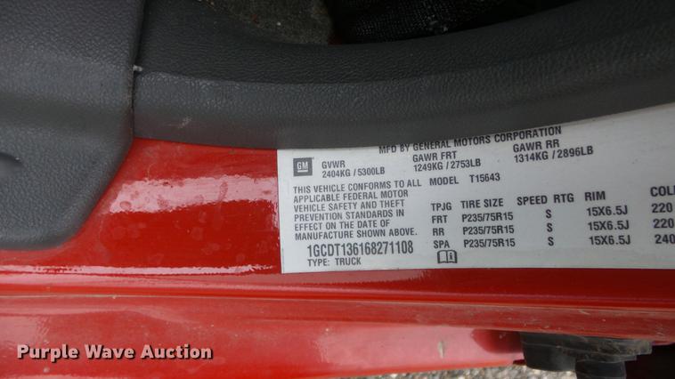 image for item DC3192 2006 Chevrolet Colorado Crew Cab pickup truck