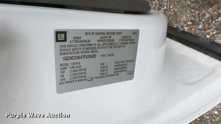 image for item DC3206 2007 Chevrolet Silverado 2500HD Crew Cab pickup truck