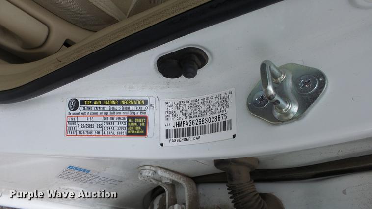 image for item DC3219 2008 Honda Civic