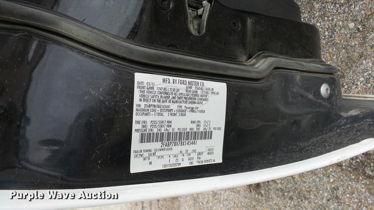 image for item DC3224 2011 Ford Crown Victoria Police Interceptor