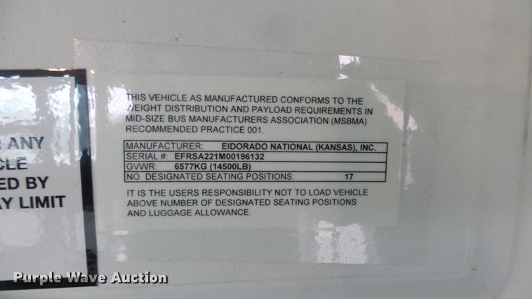 image for item DC3234 2009 Ford E450 Super Duty shuttle bus