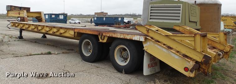 image for item DC3249 1987 Kalyn LB25T equipment trailer
