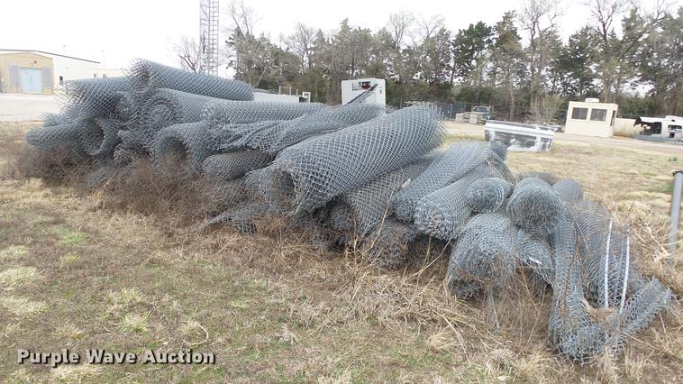 image for item EA9988 Approximatley 100 chain link fence rolls