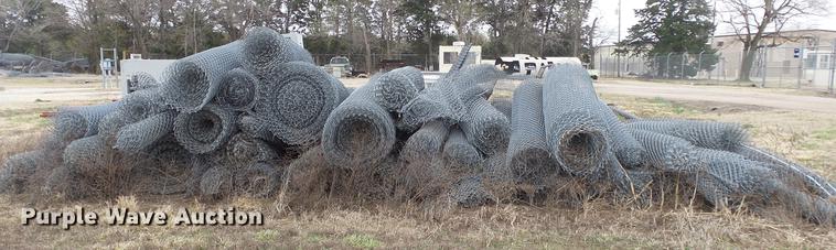 image for item EA9988 Approximatley 100 chain link fence rolls