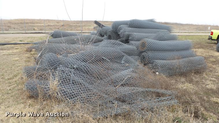 image for item EA9988 Approximatley 100 chain link fence rolls
