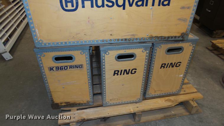 image for item EX9010 (4) wood Husqvarna boxes