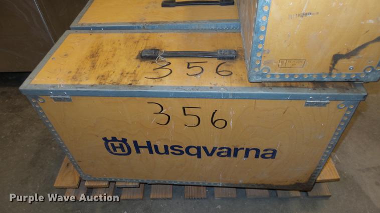 image for item EX9010 (4) wood Husqvarna boxes